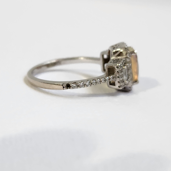 [On HOLD/repair] Sizeable Real/Natural Ethiopian Opal 925 Silver Ring Sz 8 - Picture 15 of 16
